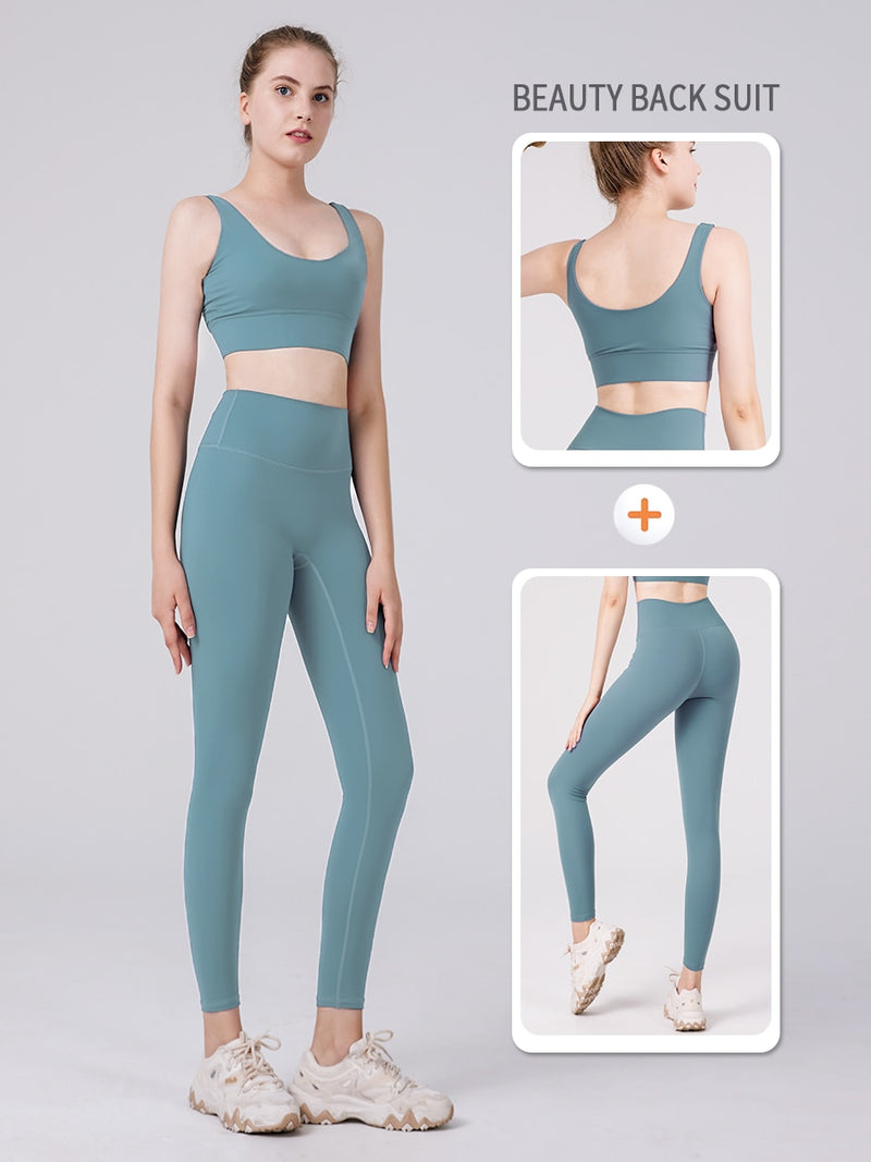 Conjunto Alicia - Legging + Top Fitness / Sem Costura - NOVA COLEÇÃO 2023 - Frete Grátis