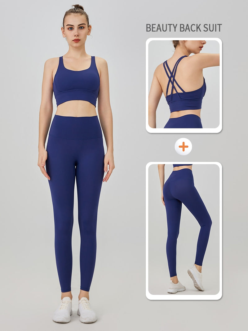 Conjunto Alicia - Legging + Top Fitness / Sem Costura - NOVA COLEÇÃO 2023 - Frete Grátis