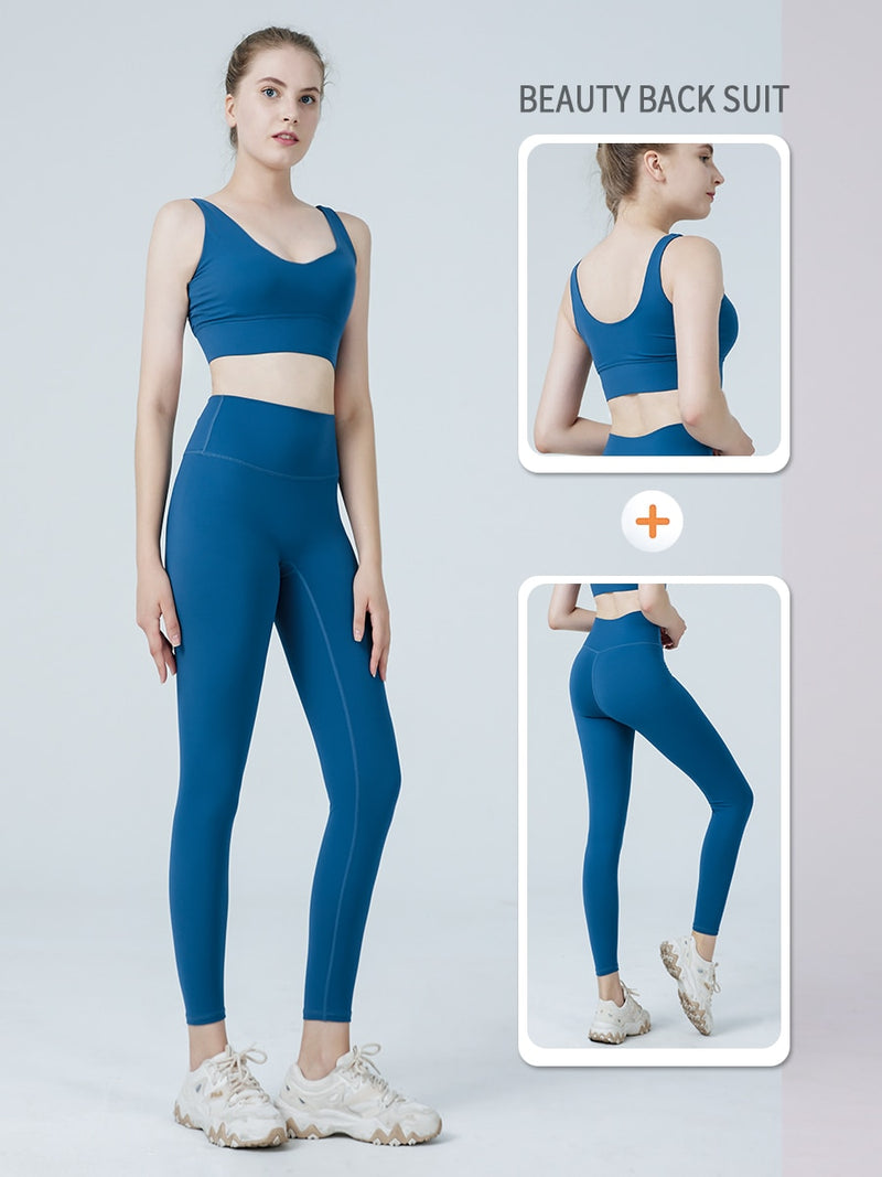 Conjunto Alicia - Legging + Top Fitness / Sem Costura - NOVA COLEÇÃO 2023 - Frete Grátis