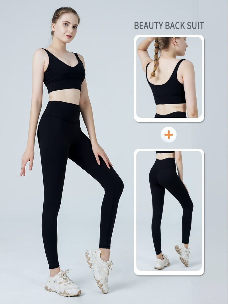 Conjunto Alicia - Legging + Top Fitness / Sem Costura - NOVA COLEÇÃO 2023 - Frete Grátis